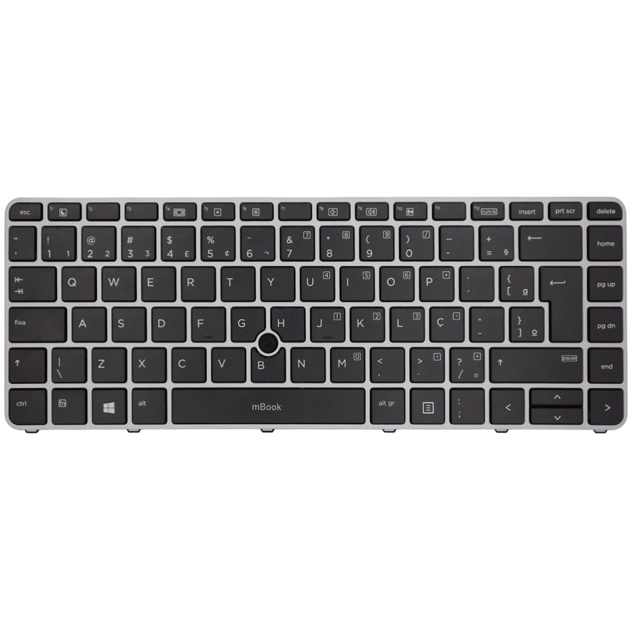 Teclado Compatível HP EliteBook 819876-001 836307-001 Abnt, 