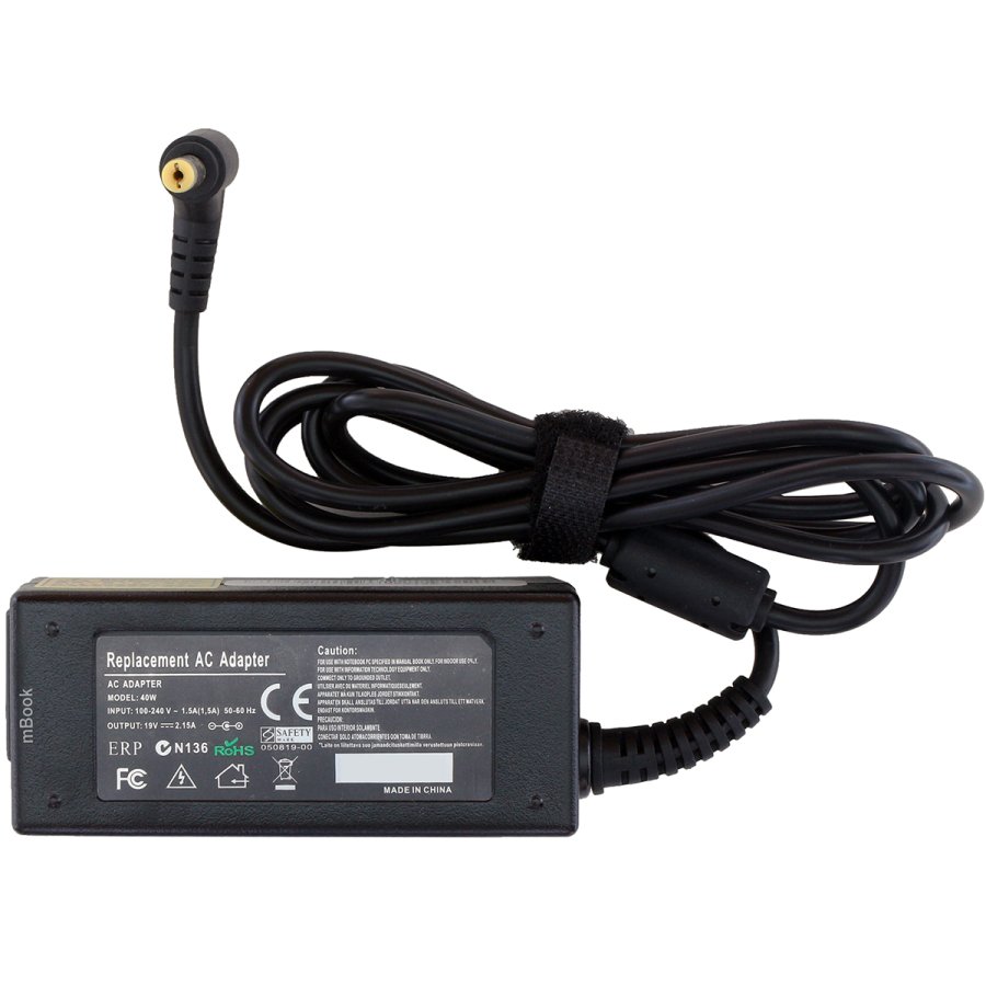 Carregador Netbook para Acer Pa-1400-04 - 19v 2,15a 40w, 