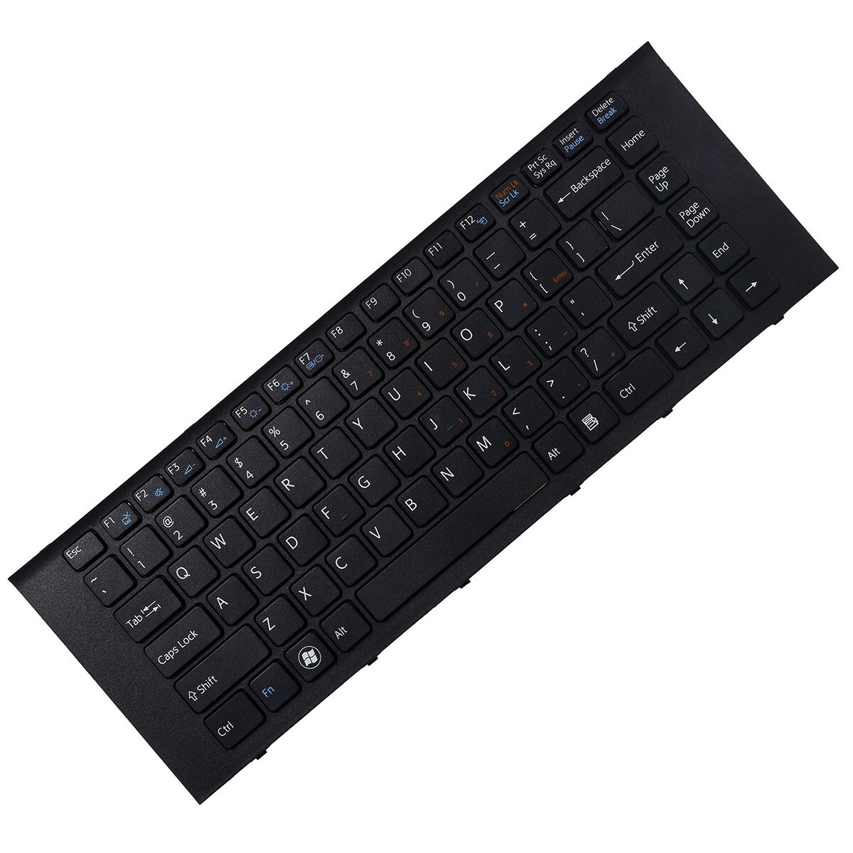 Teclado compatível com Sony Vaio 9z.n7asw.11b Preto US, 