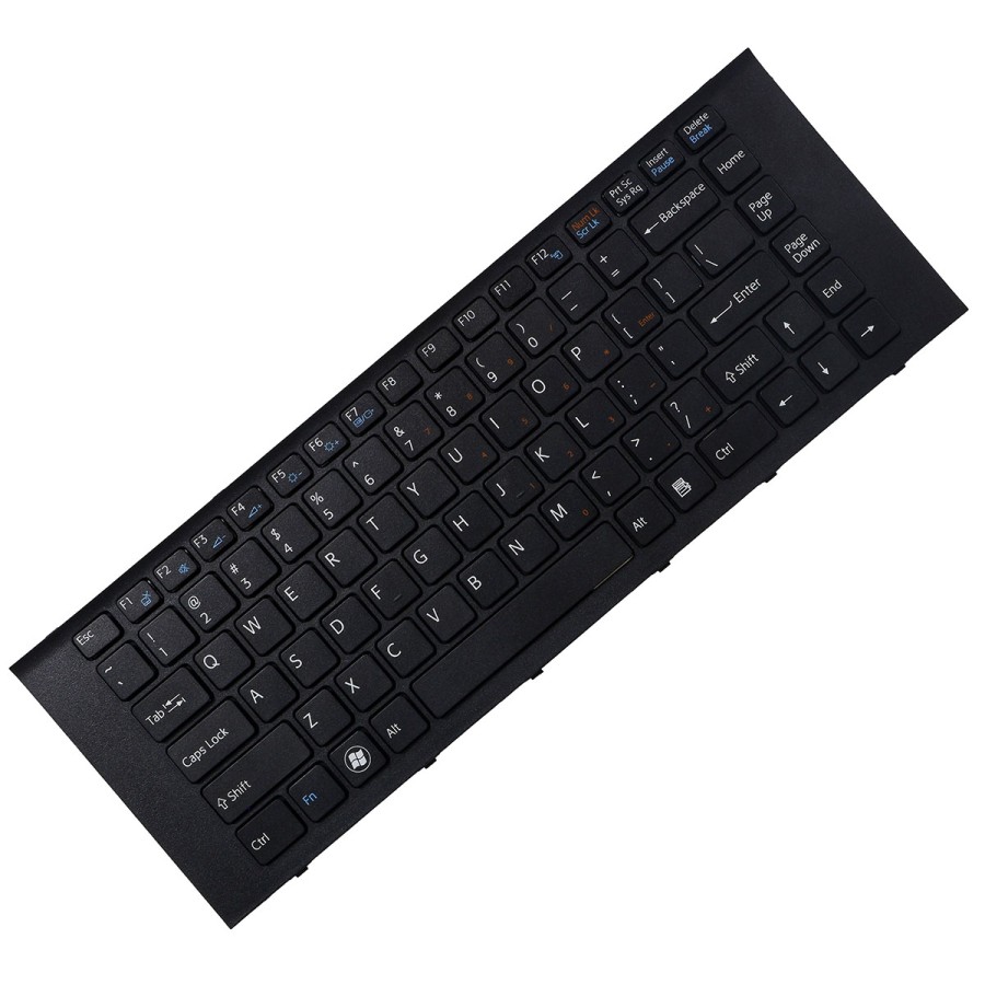 Teclado compatível com Sony Vaio 9z.n7asw.11b Preto US, 
