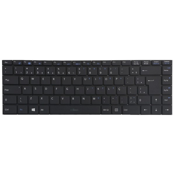 Teclado com Ç para Vaio compatível com DOK-V6399A, 