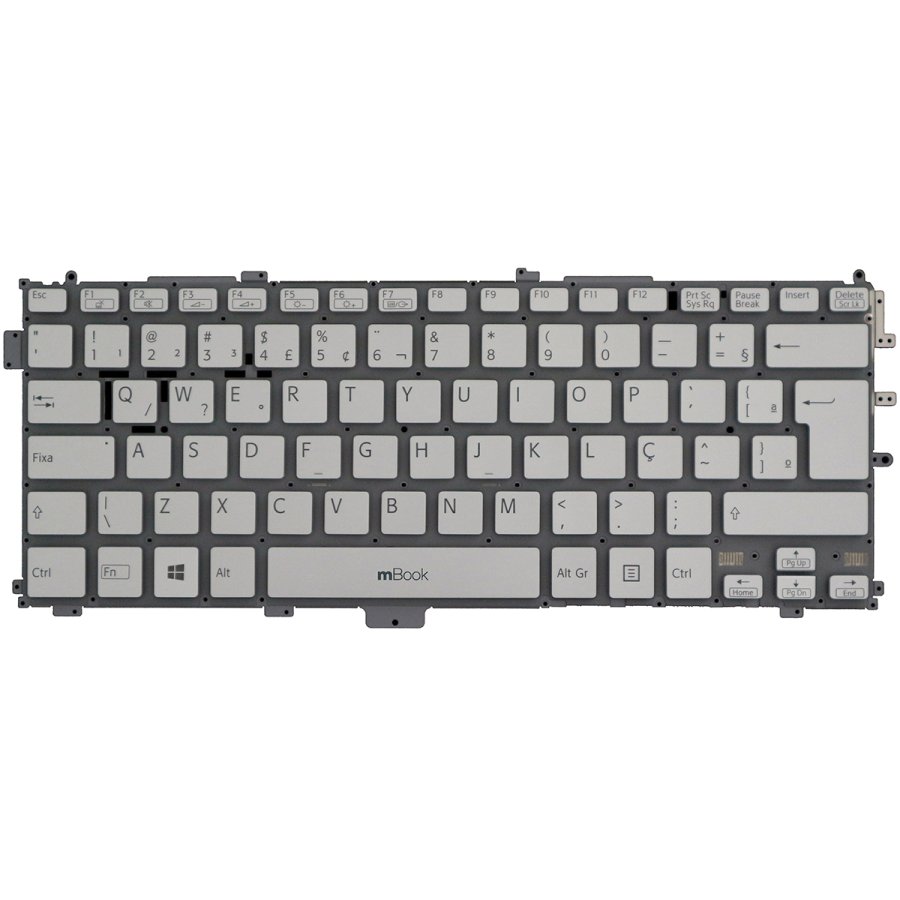 Teclado Sony Vaio SVP132 compatível 149243881BR 9Z.N9QBF.11B, 