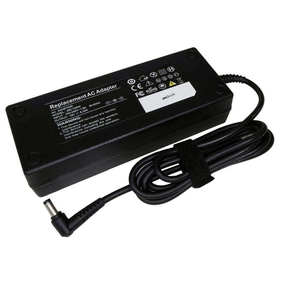 Fonte Para Notebook Asus 19v 6.3a 120w NFSV1522 Com Cabo, 