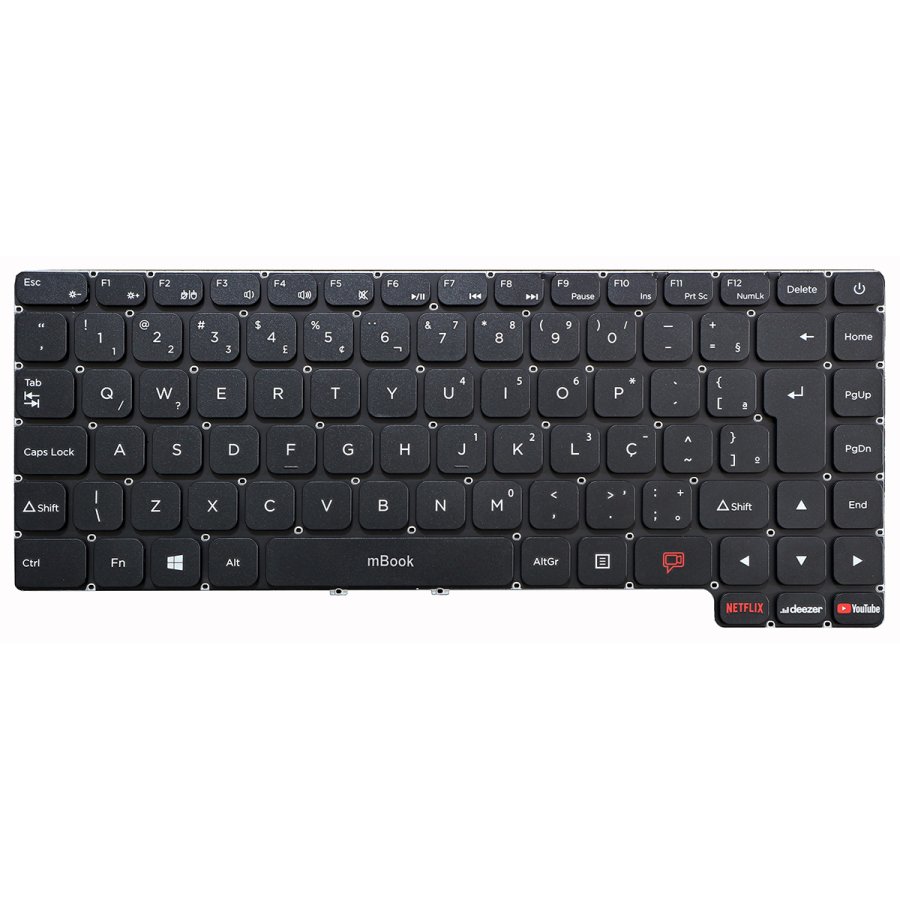 Teclado Compatível Notebook Positivo Motion C4128g, 