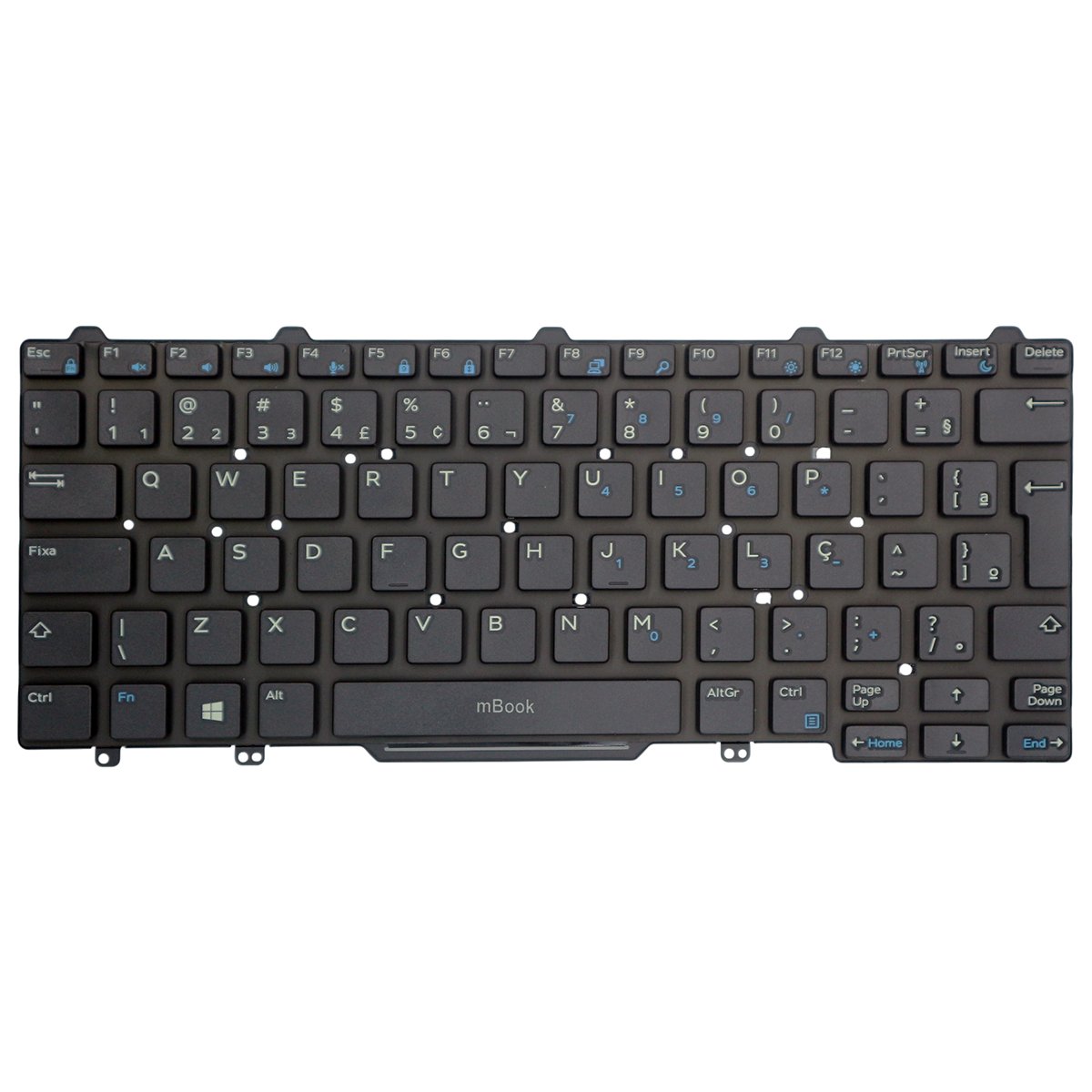 Teclado para Dell 094f68 94f68 Latitude 5490 Layout ABNT BR, 