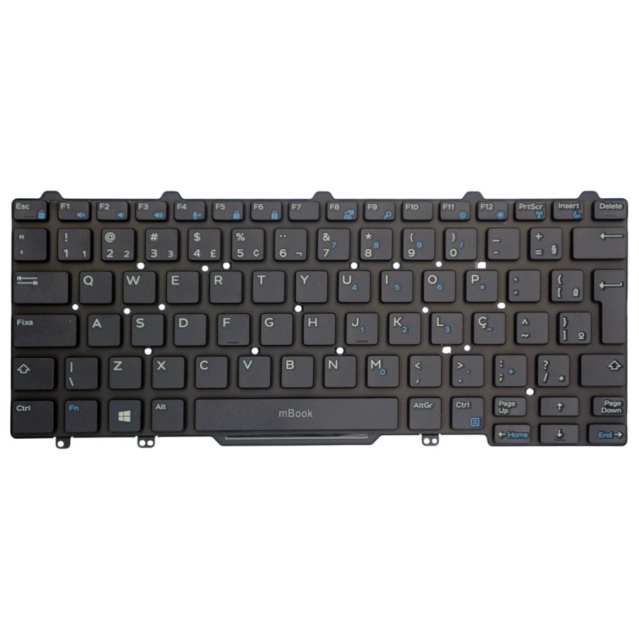 Teclado para Dell 094f68 94f68 Latitude 5490 Layout ABNT BR, 