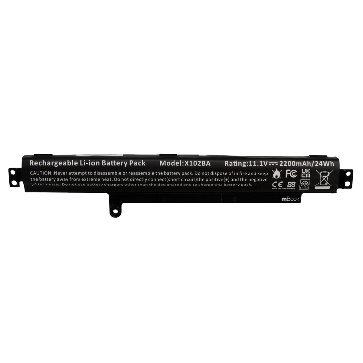 Bateria para notebook Asus X102BA-DF1200 A31LM25, 