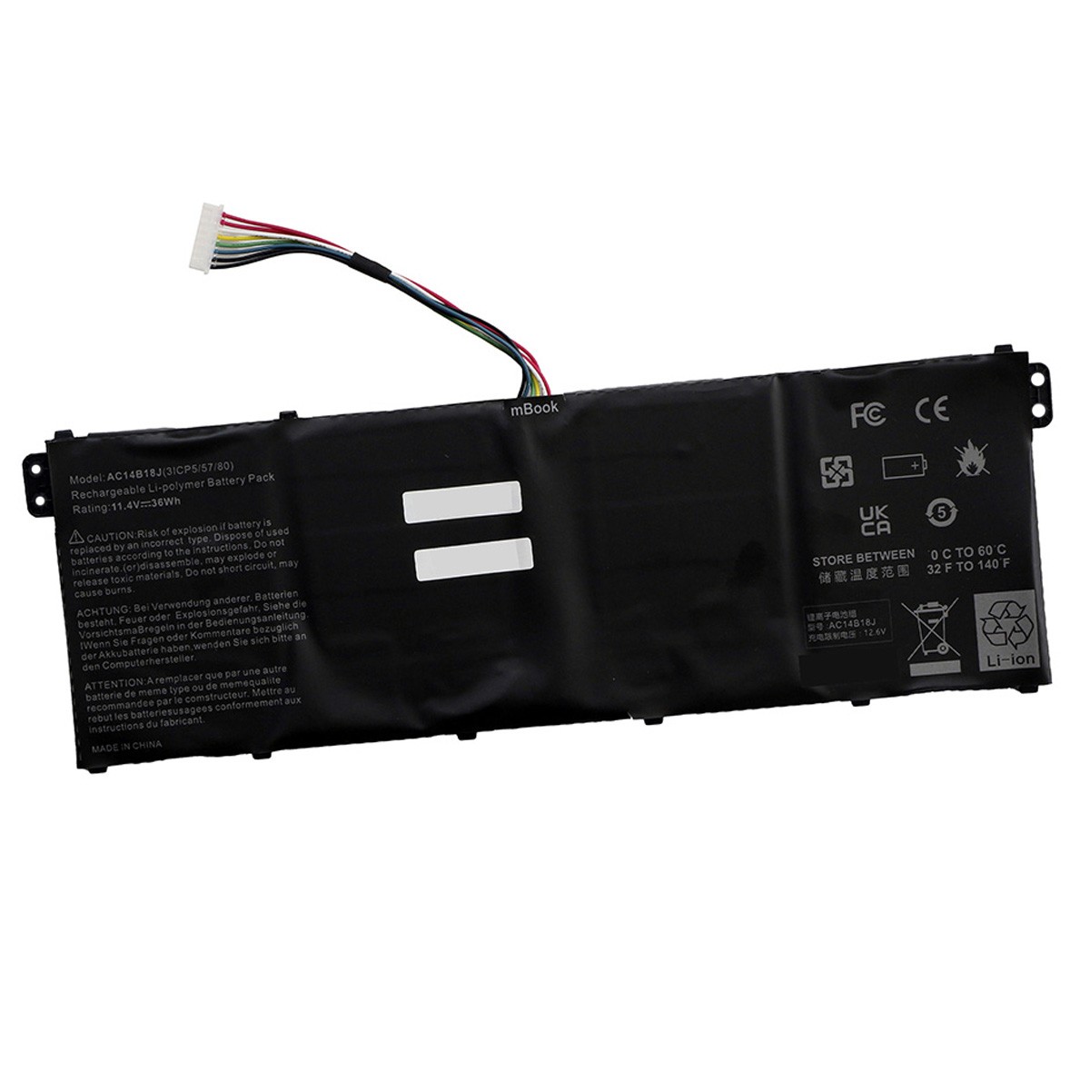 Bateria AC14B18J para Acer Aspire 3 A315-42, A315-42G, 