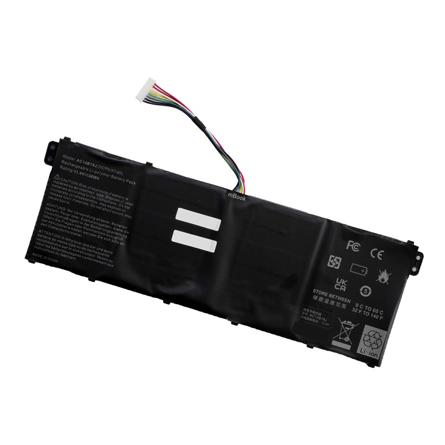 Bateria AC14B18J para Acer ES1-431-C586, ES1-431-C9Y6, 