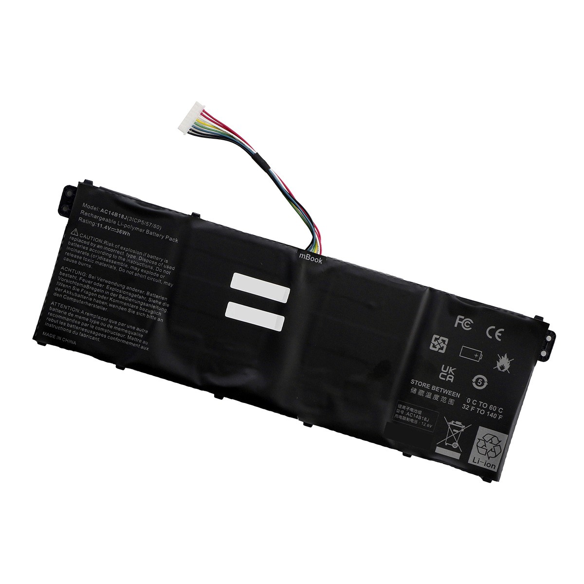 Bateria AC14B18J para Acer Aspire ES1-523, 